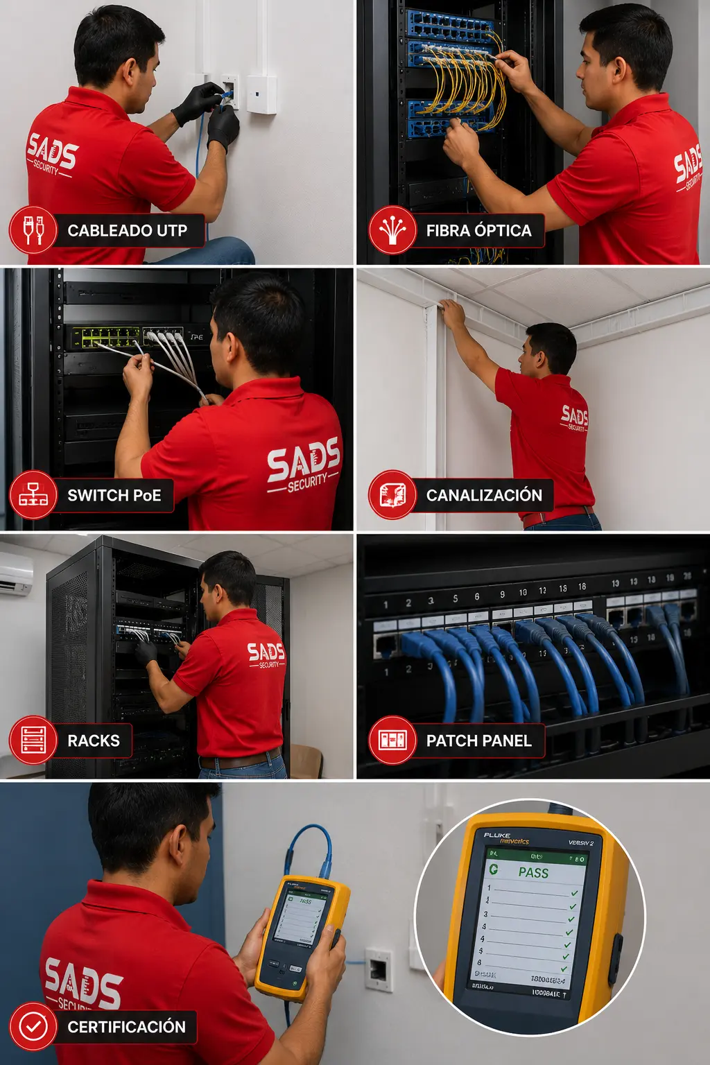 Redes para videovigilancia de SADS SECURITY